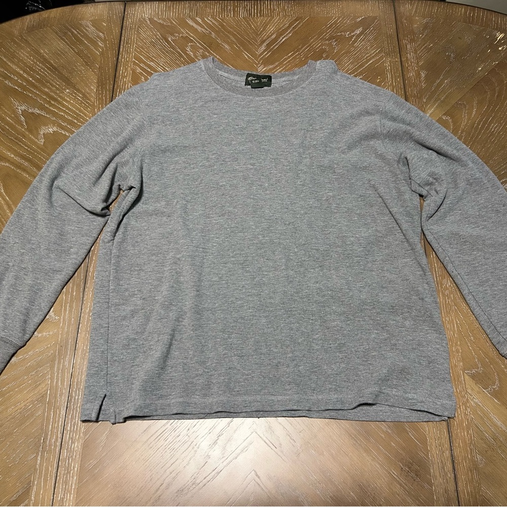 Eddie Bauer Men's Heather Gray Crewneck Sweater
